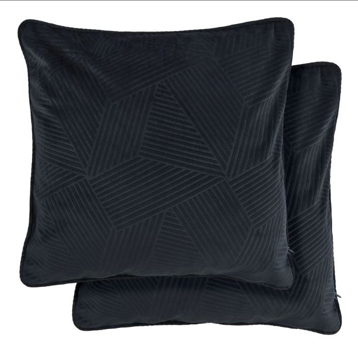 New Edge Blinds Deco Collection Soft Velvet Geometric Cushion Cover image 1
