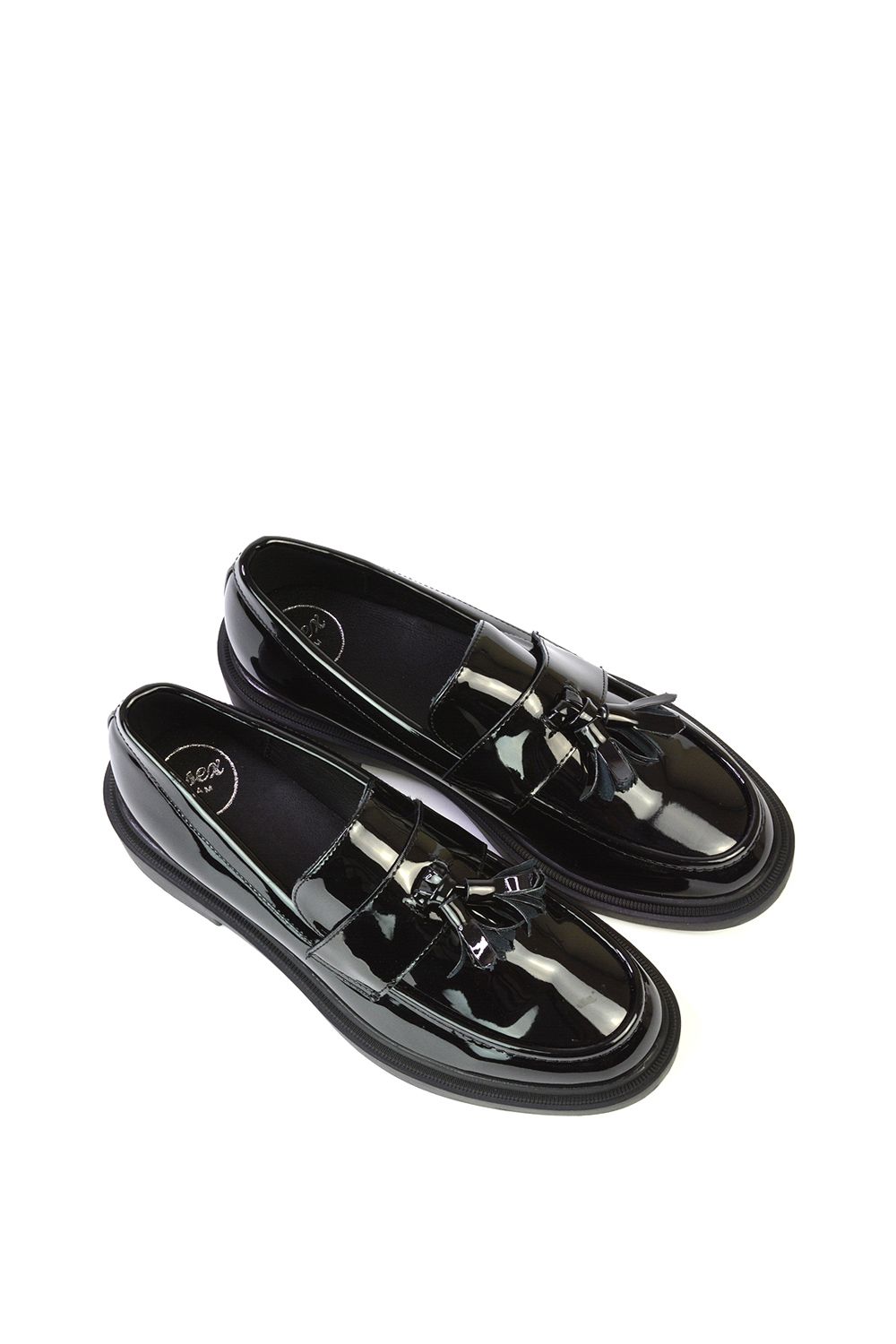 XY London 'Alida' Chunky Loafers Tassel Back To School Flat Shoes image 5