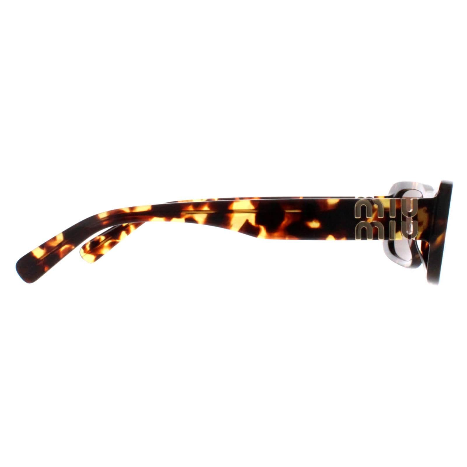 Miu Miu Rectangle Honey Havana Dark Brown MU08ZS image 4