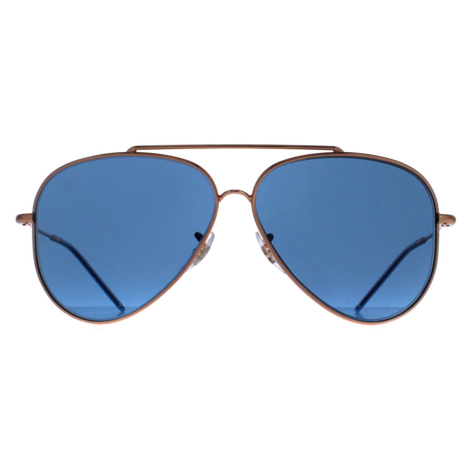 Ray-Ban Aviator Rose Gold Blue RB0101S Aviator Reverse