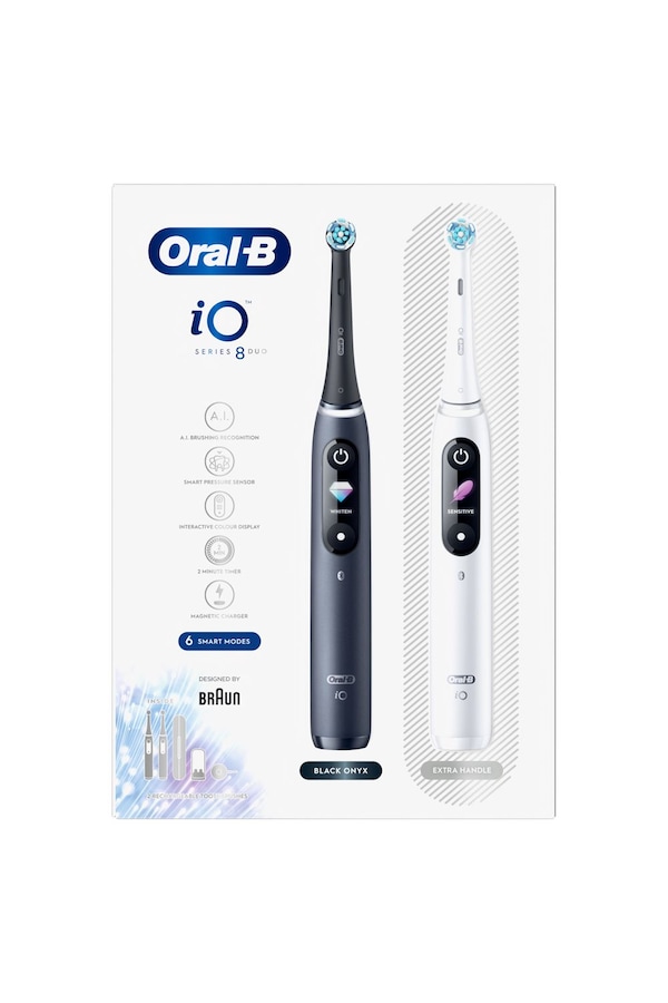 Oral B iO8 White Alabaster & Black Onyx (Duo Pack) Multi