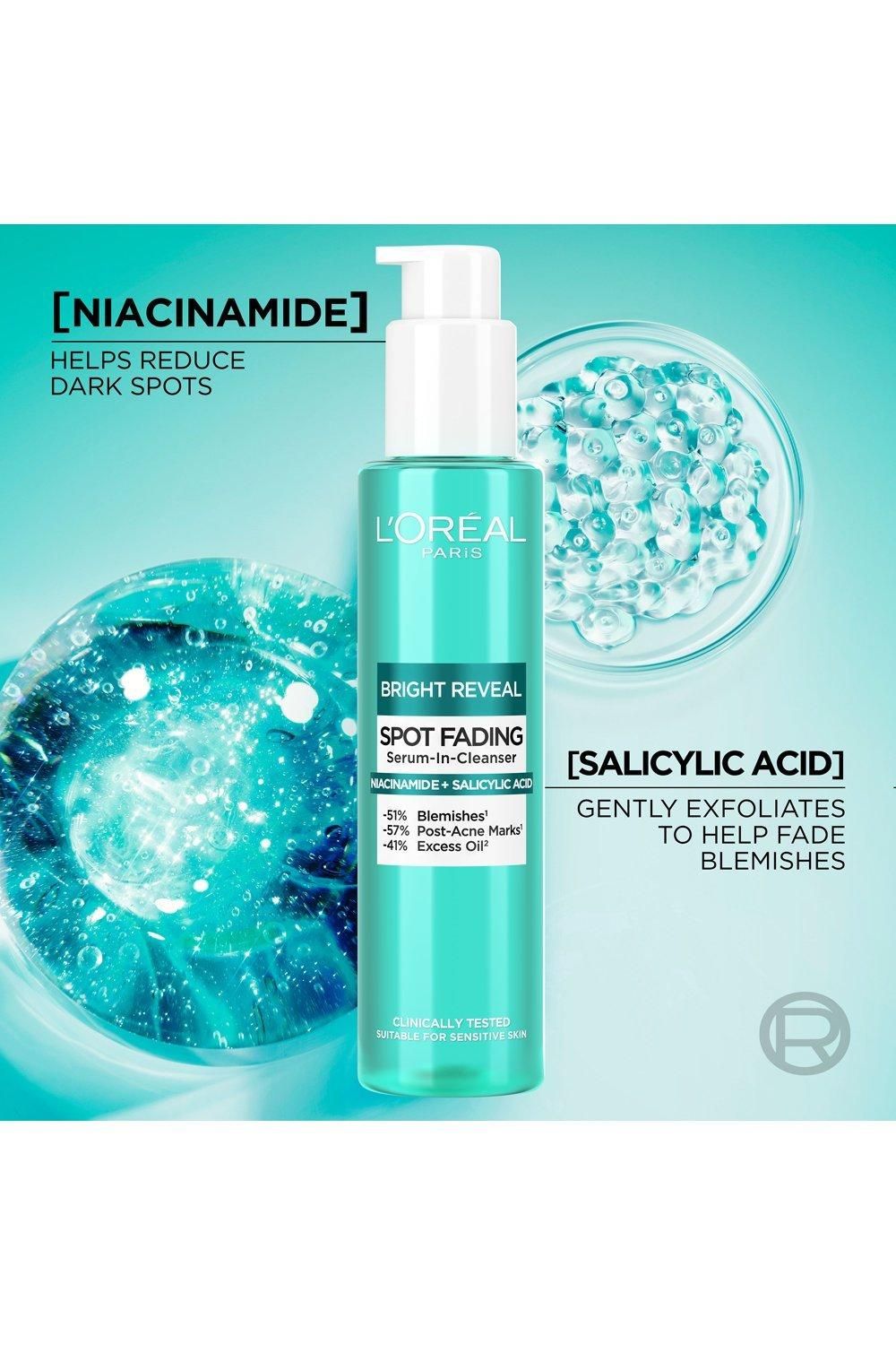 L'Oréal Paris Bright Reveal Spot Fading Serum-In-Cleanser, Niacinamide and Salicylic Acid Multi image 4