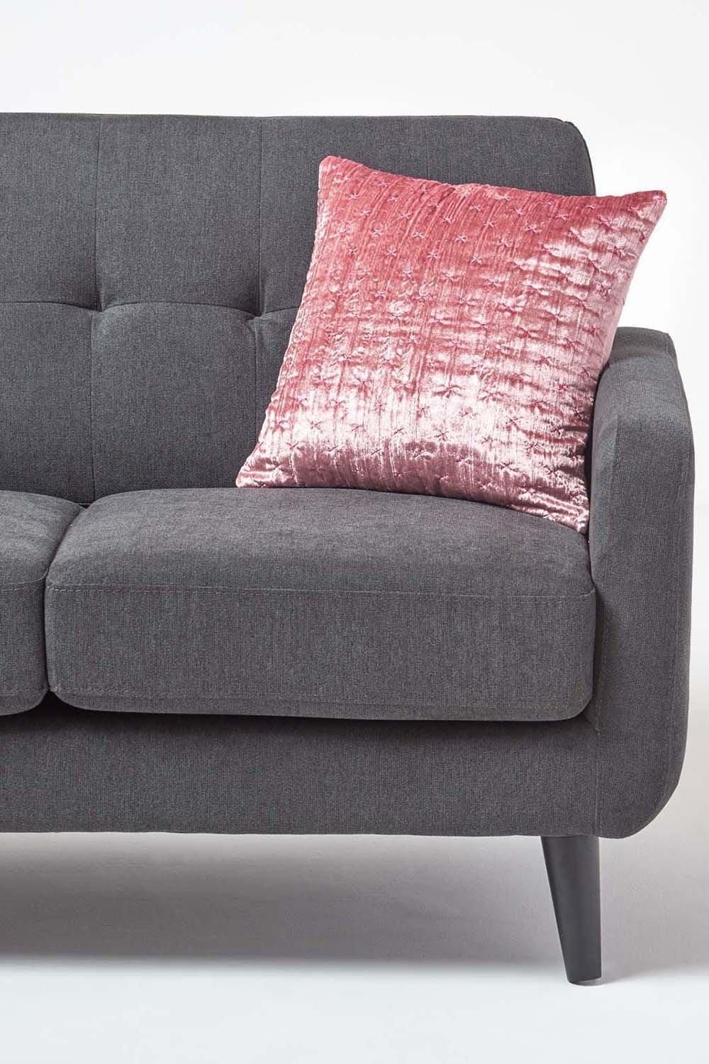 Homescapes Crushed Velvet Cushion Cover image 4