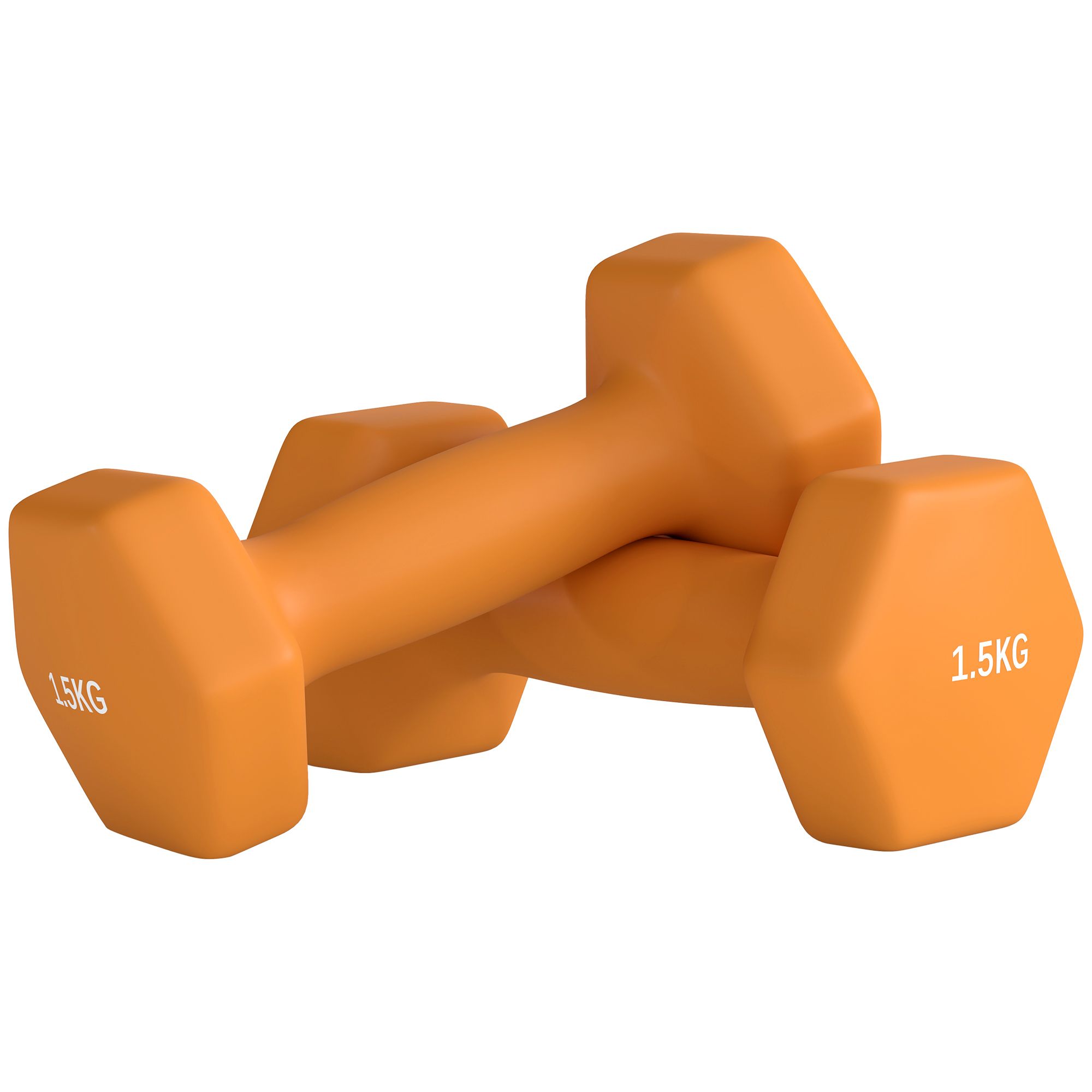 SPORTNOW Dumbbells, Hexagonal Weights Pair image 2
