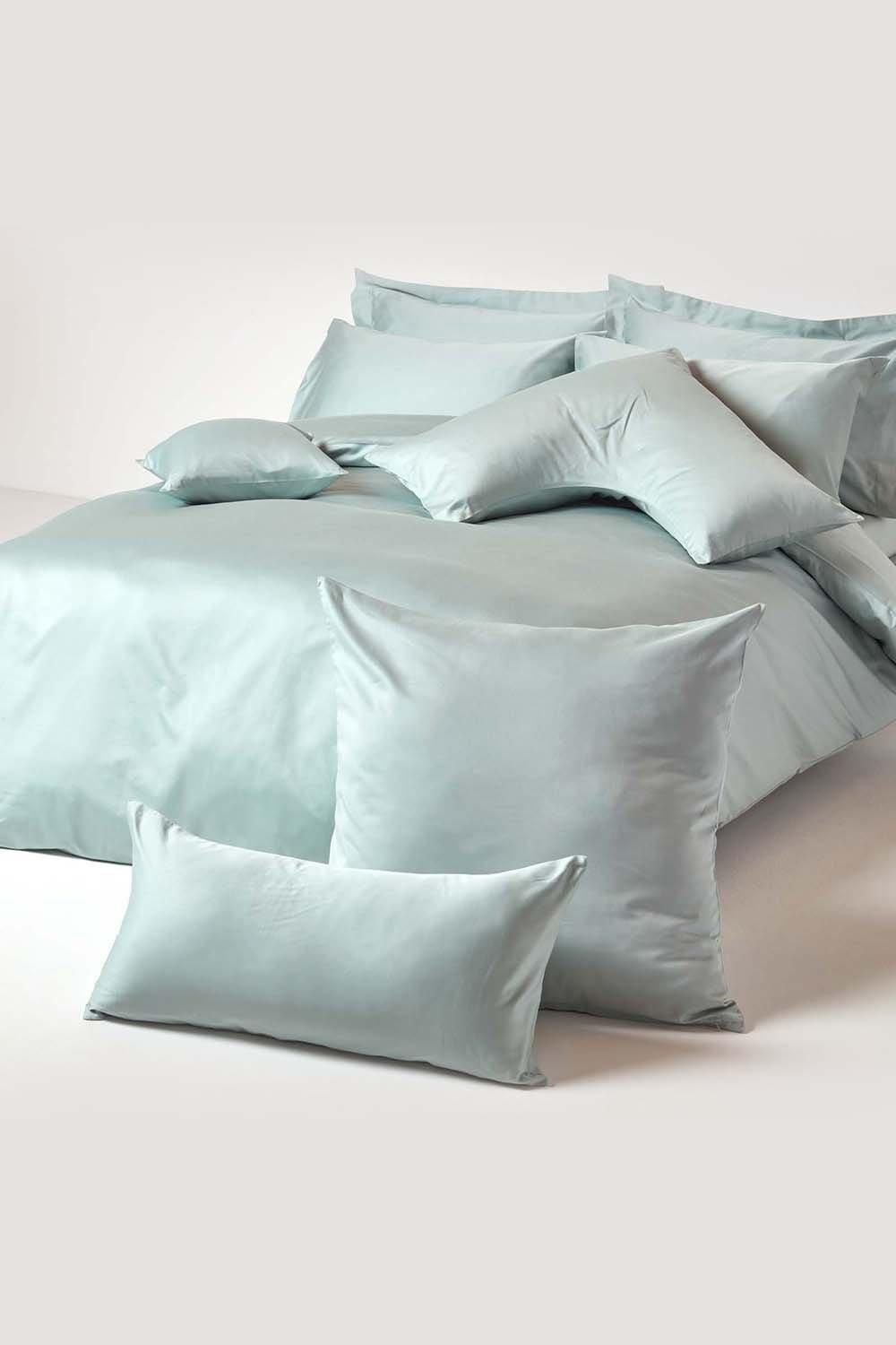 Homescapes Sateen Cotton Continental Pillowcase 400 TC, 40 x 40 cm image 4