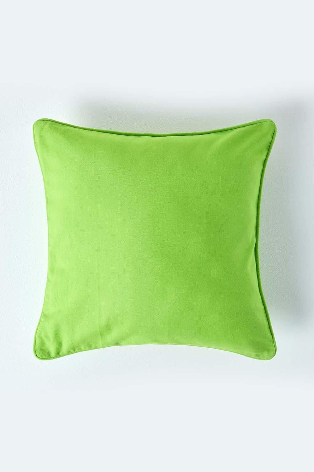 Homescapes Cotton Plain Cushion Cover image 1