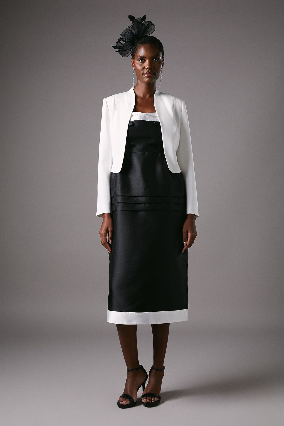 Coast Bow Back Long Sleeve Jacket White image 1