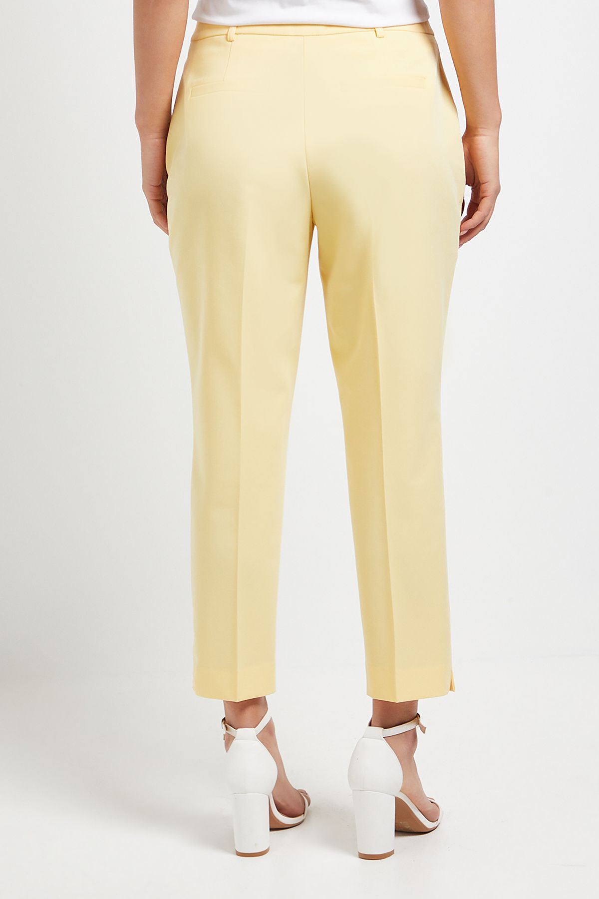 Dorothy Perkins Petite Ankle Grazer Trouser Lemon image 3