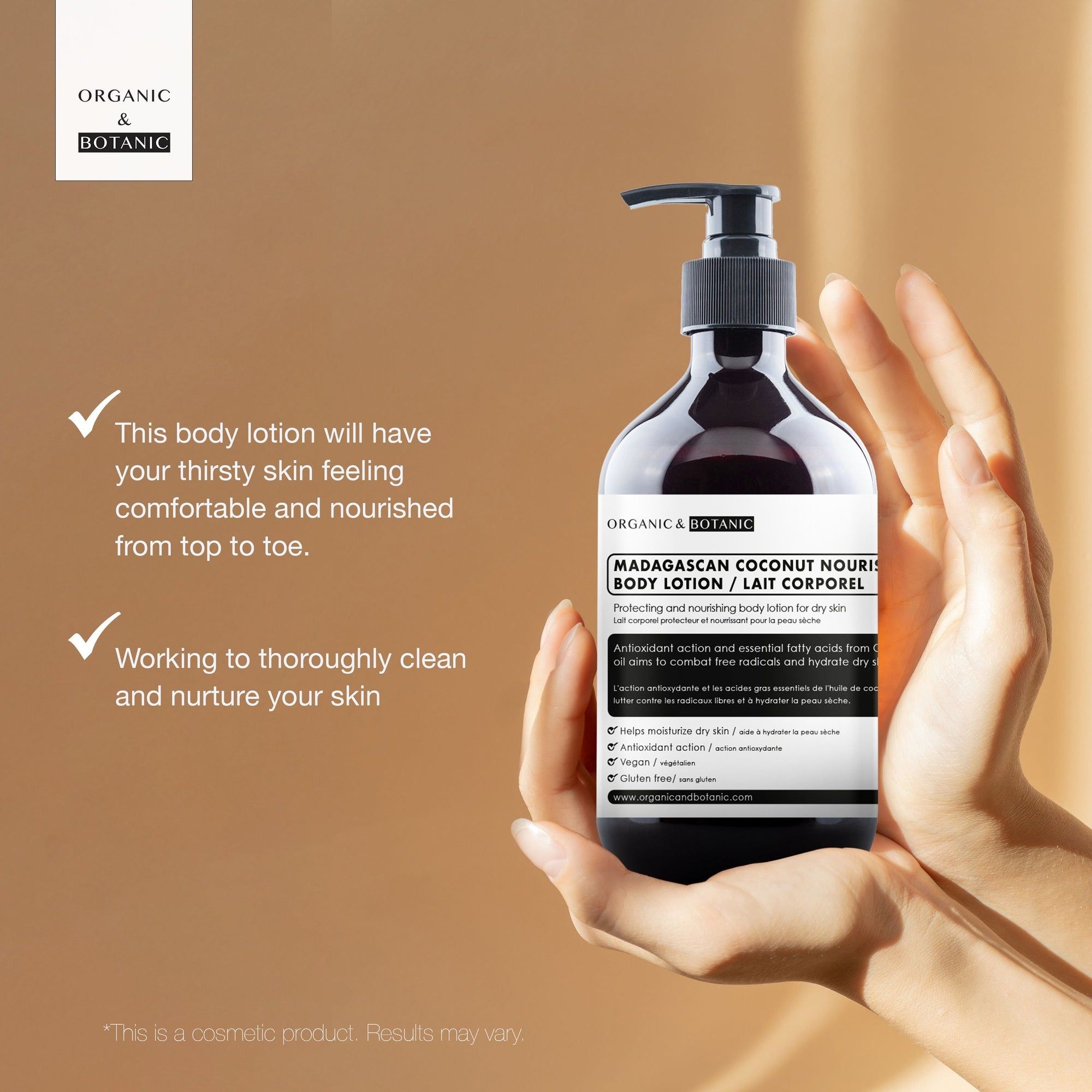 Organic & Botanic Madagascan Coconut Body Lotion 500ml image 3