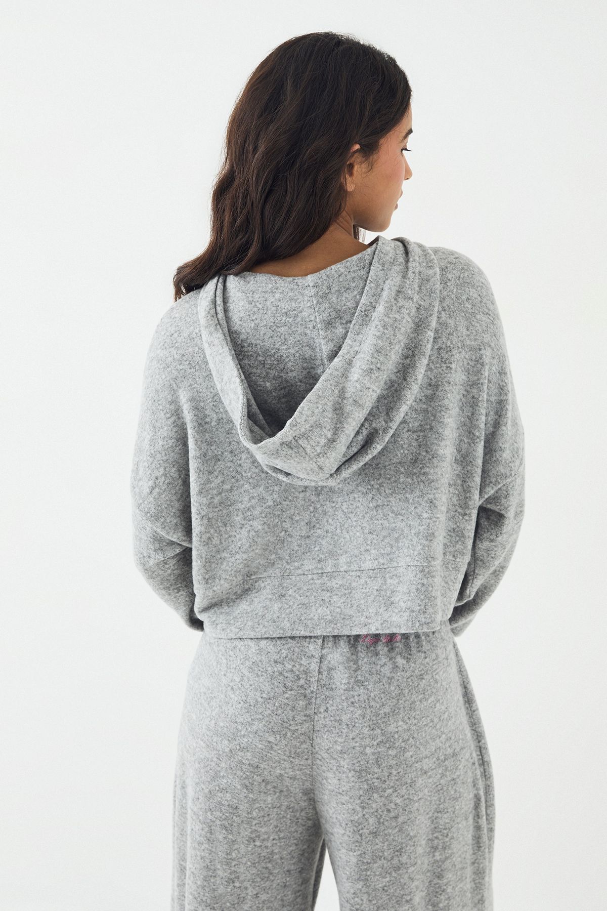 DSGN Studio DSGN Studio Lounge Zip Through Hoodie Ash Grey image 2