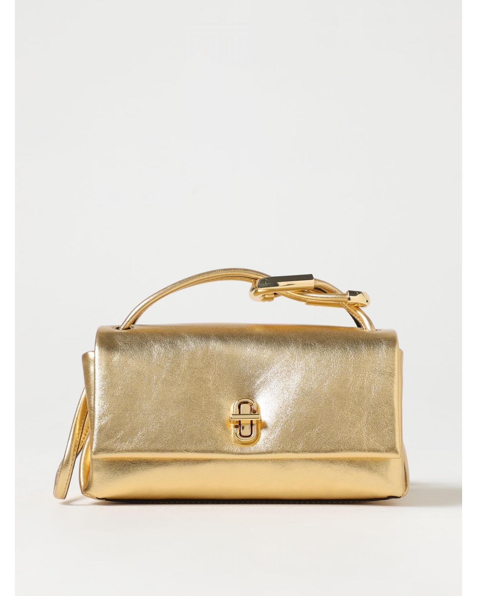 Marc Jacobs Softshot 21 Metallic Gold Handbag Wo Crossbody Bags