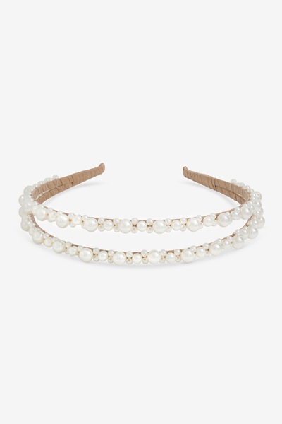 Jon Richard Pearl Double Row Headband