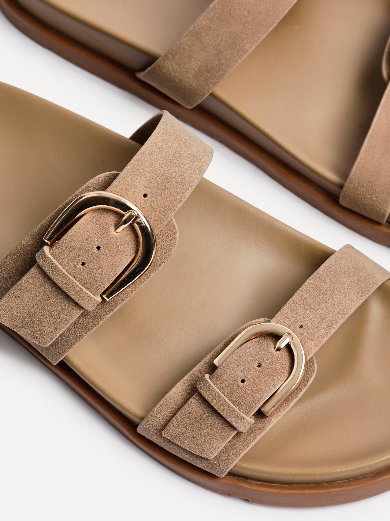 Linzi Miko Taupe Double Buckle Sandals image 5