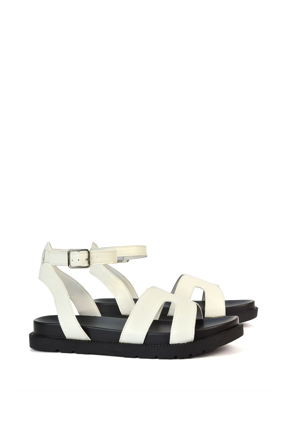 XY London 'Angie' Flat Strappy Flexible Flatform Open Toe Sandals image 4