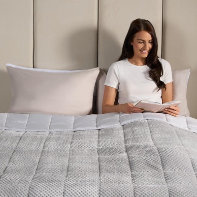 OHS Waffle Fleece Soft Warm Weighted Blanket - 8kg