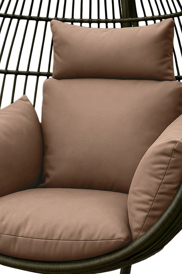 Homescapes Luxury Soft Waterproof Egg Chair Cushion Swing Chair Garden Seat