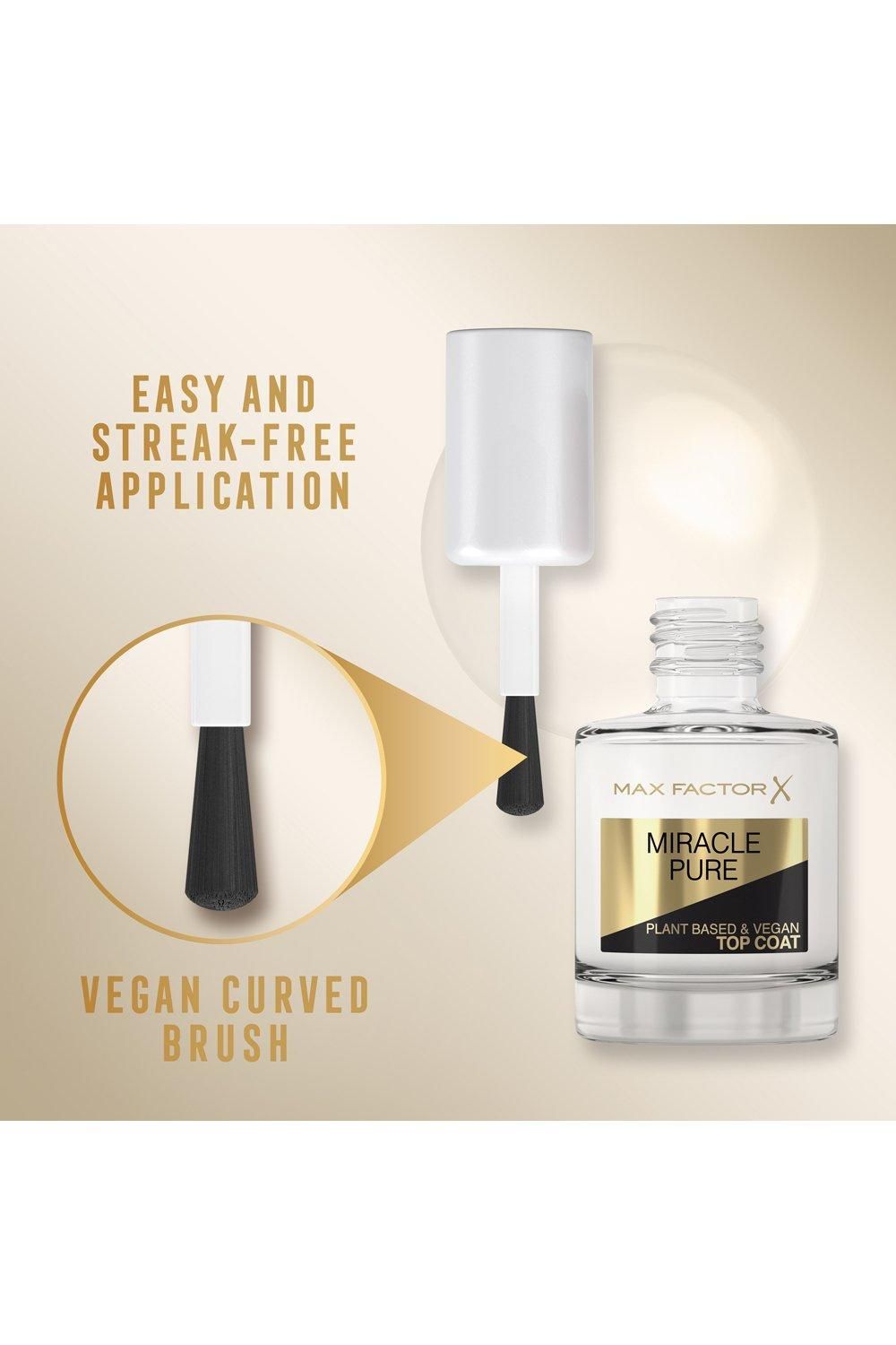 Max Factor Miracle Pure Nail Cair Quick Dry Top Coat Multi image 8