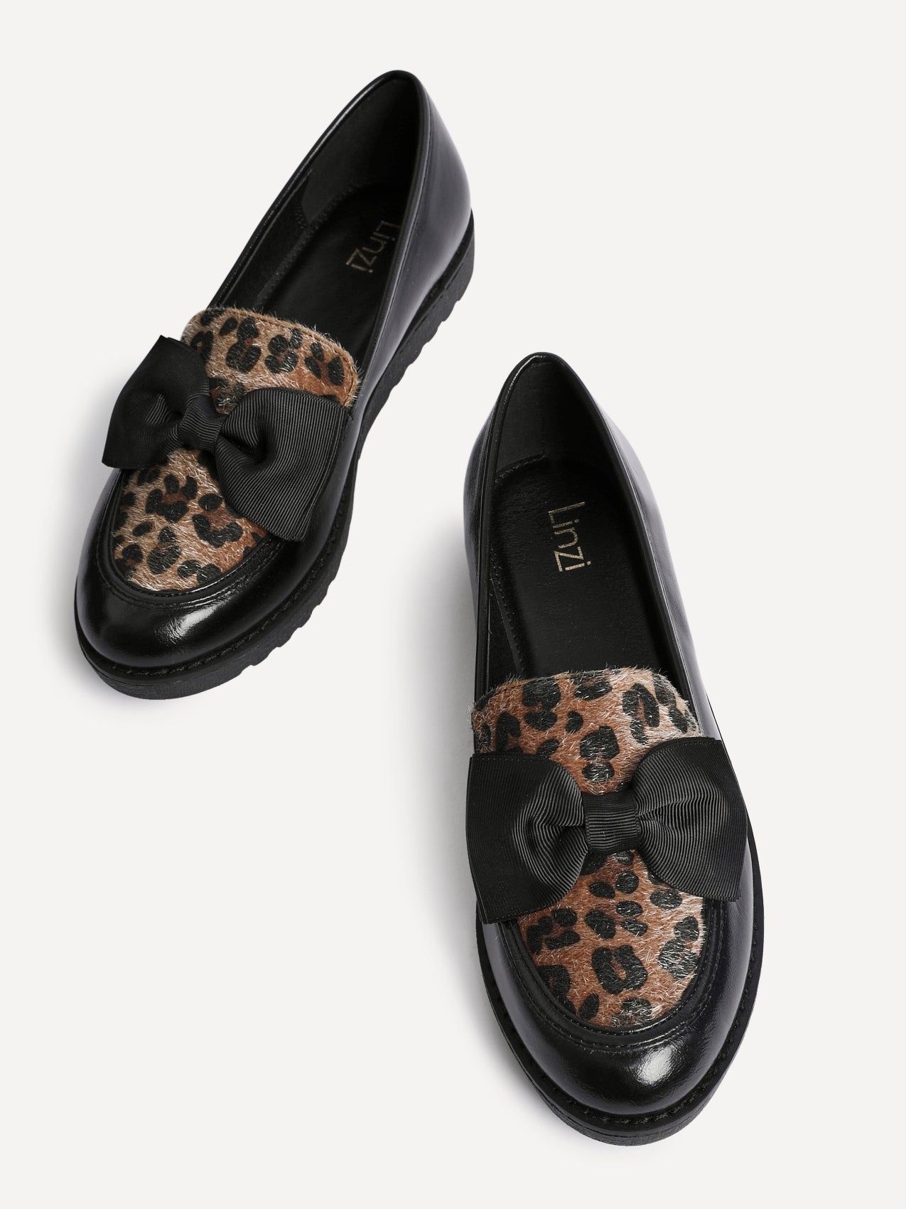Linzi Cathy Leopard Print Classic Slip On Loafer image 5