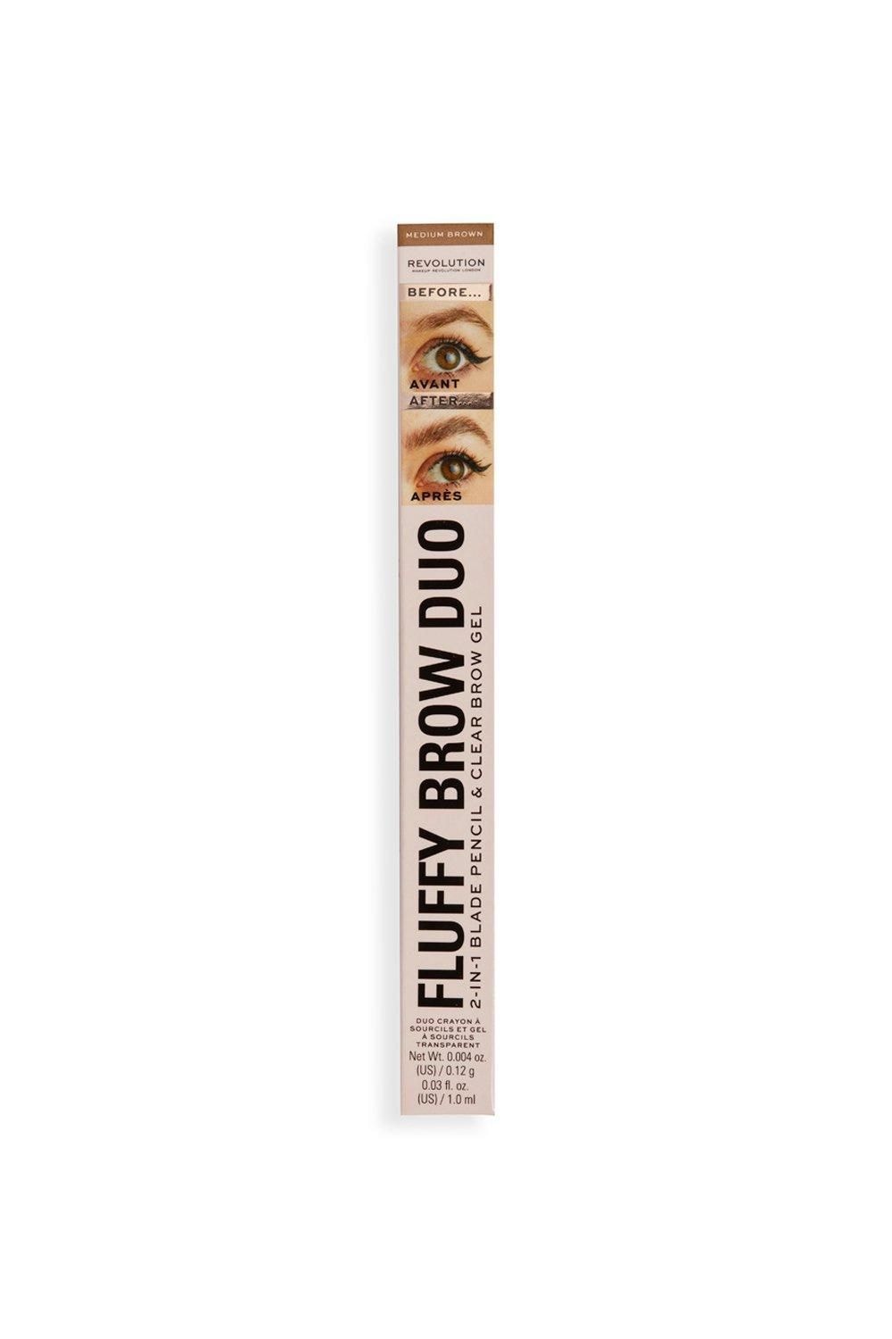 Revolution Fluffy Brow Filter Duo Medium Brown image 4