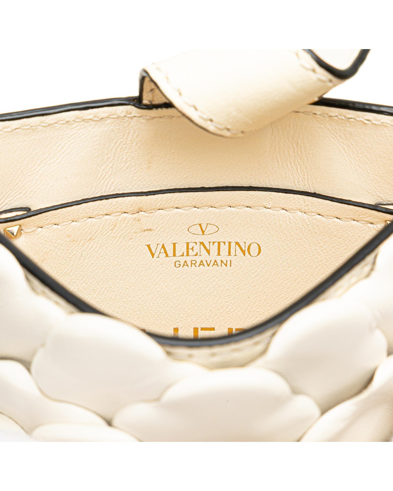 Valentino Preloved Rose Leather Crossbody Bag Wo - White image 6