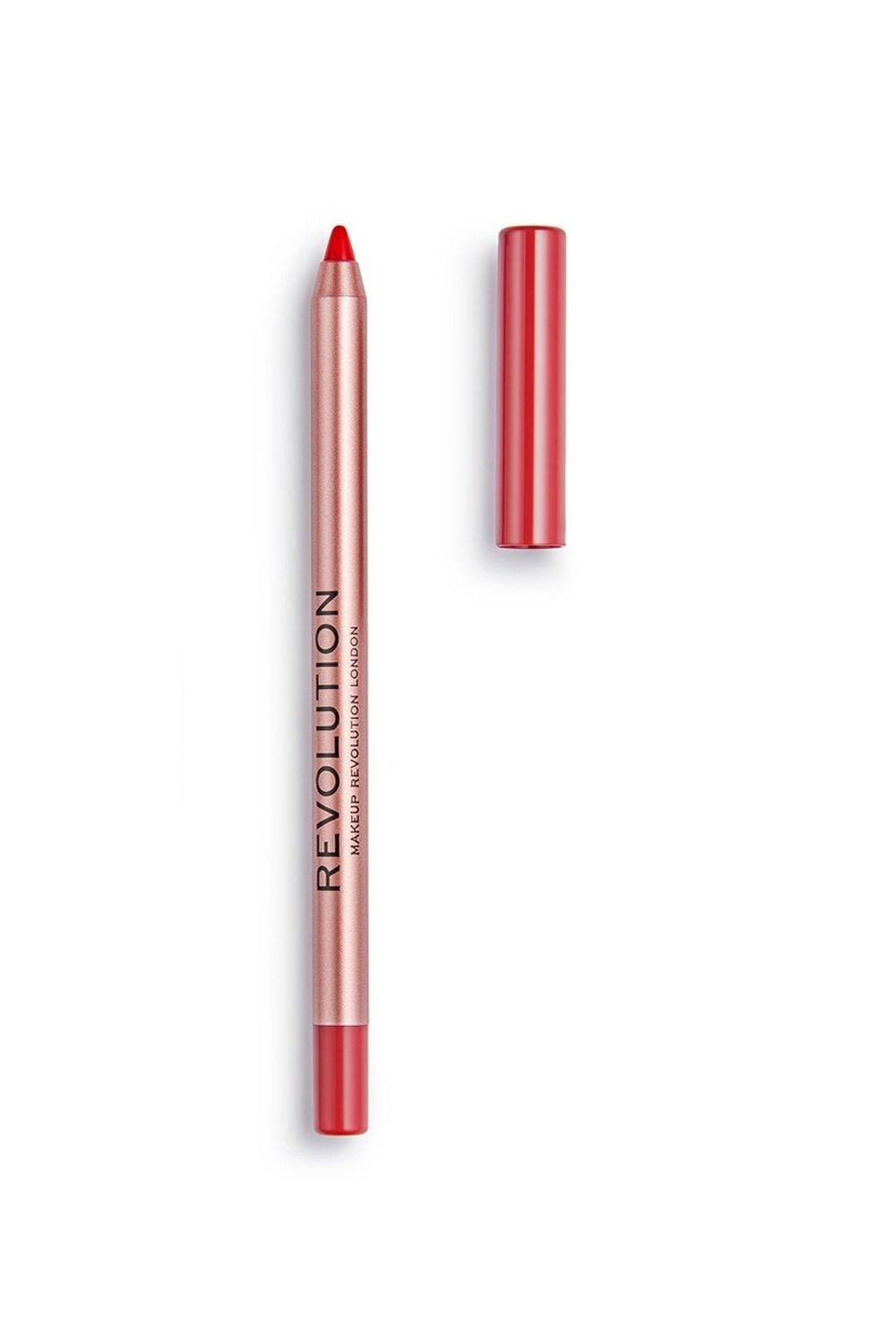 Revolution Satin Kiss Lipliner Ruby Red image 2