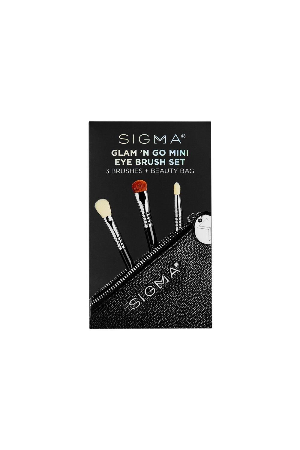 Sigma Glam 'n Go Mini Eye Brush Set Black image 2