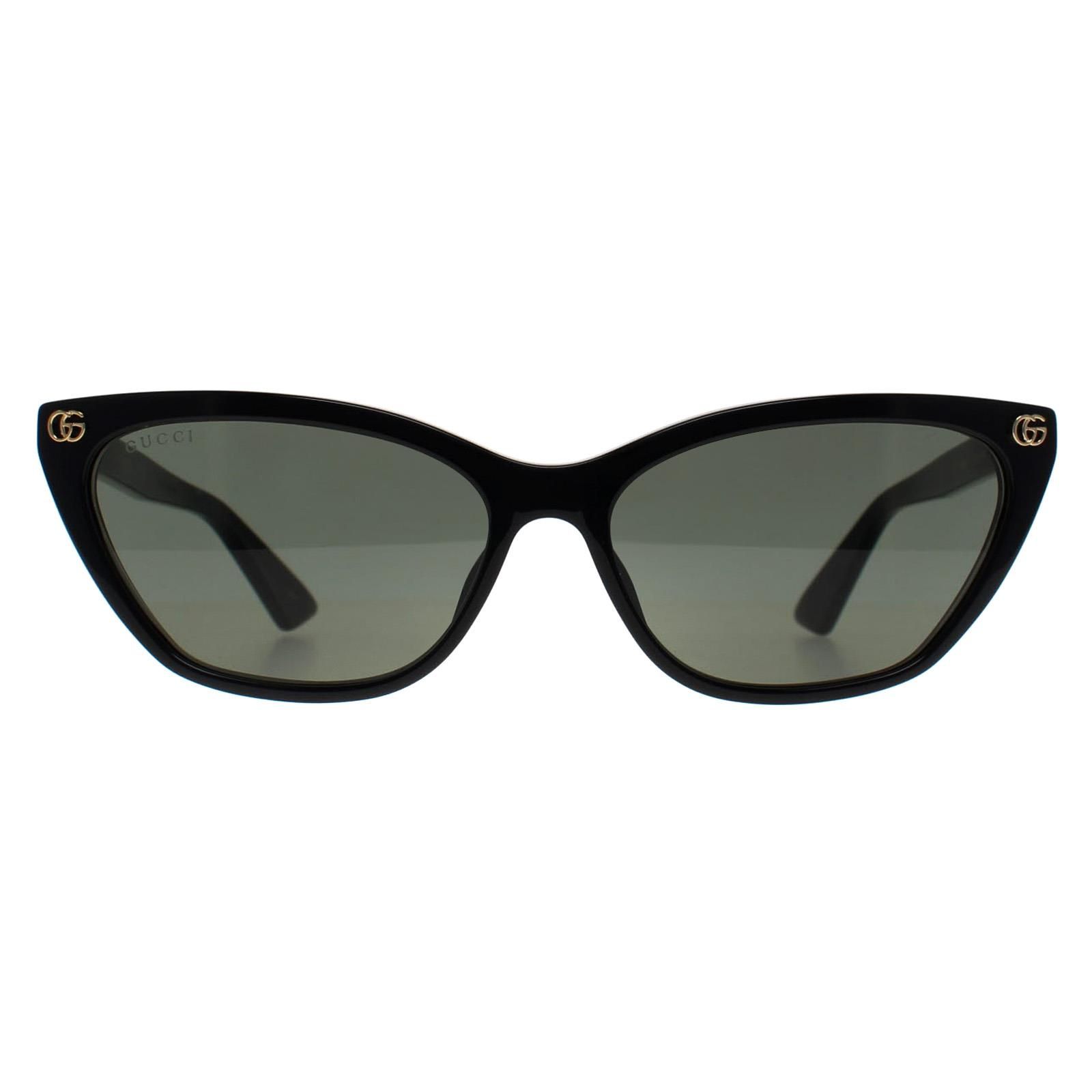 Gucci Cat Eye Shiny Black Grey GG1815S