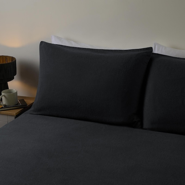 OHS 2 Pack Essential Brushed Cotton Soft Housewife Pillowcases