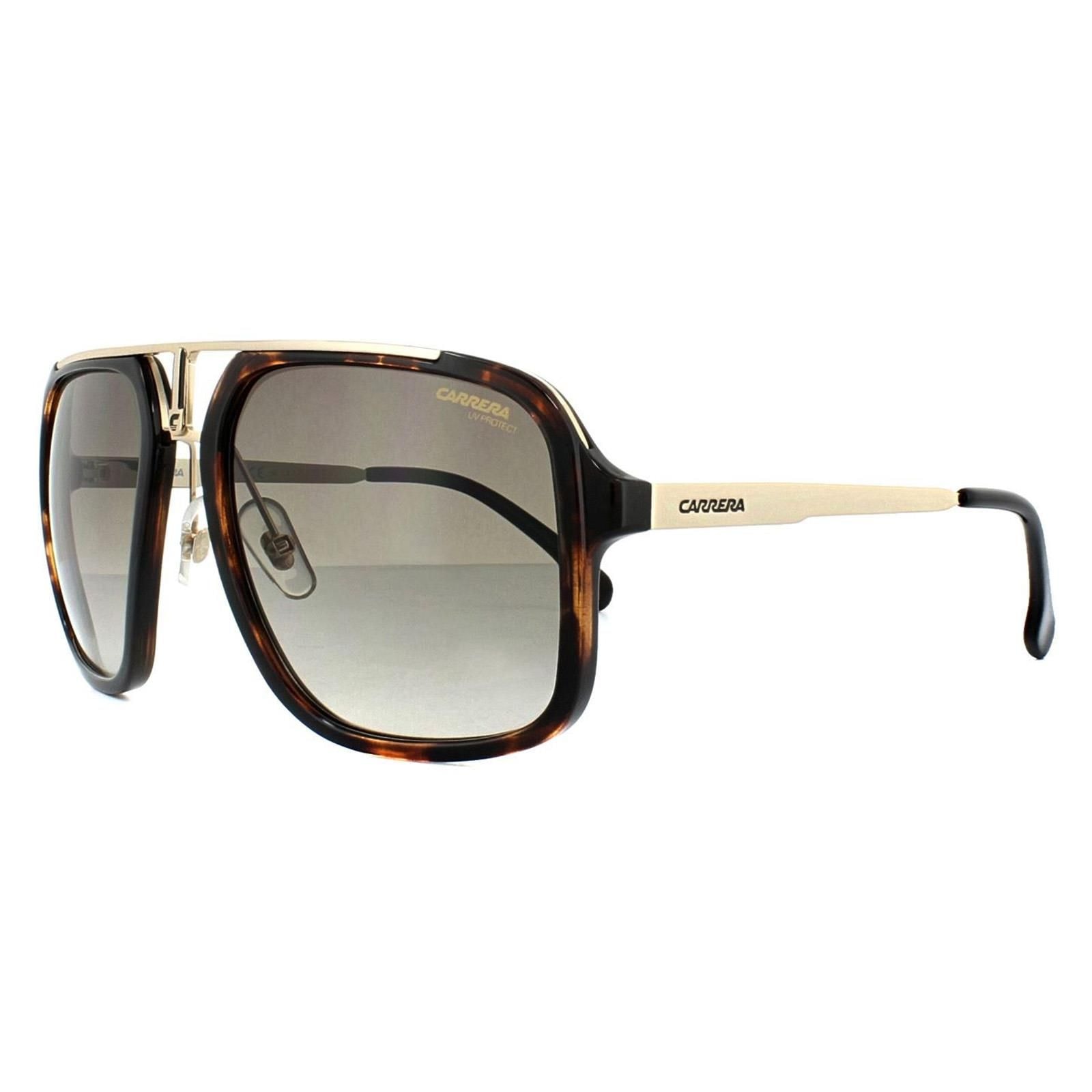 Carrera Square Havana Gold Brown Gradient Sunglasses image 2