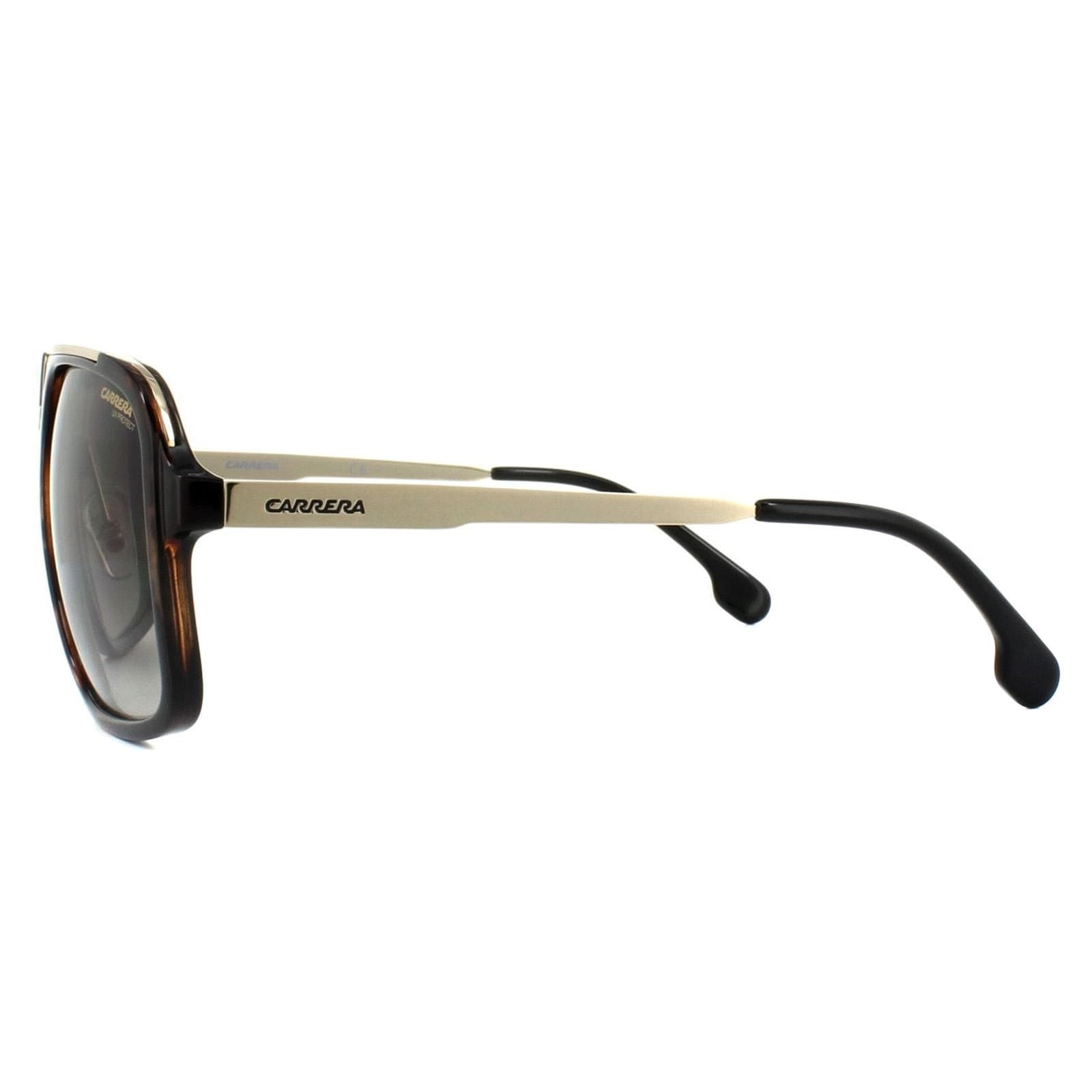 Carrera Square Havana Gold Brown Gradient Sunglasses image 3