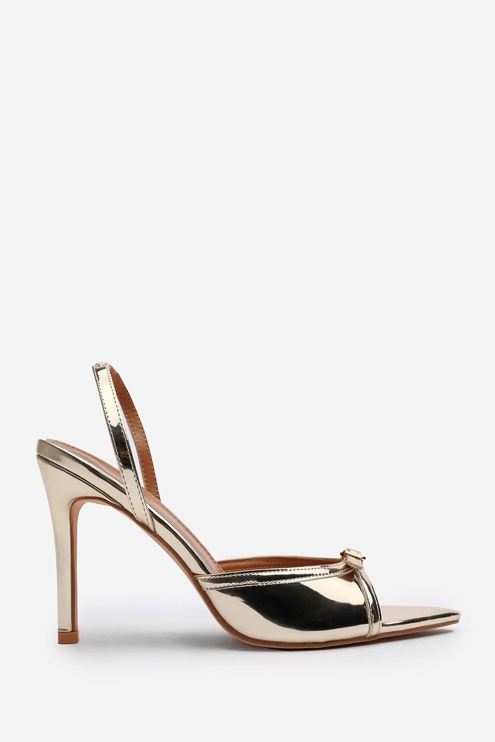 Where's That From 'Journey' Patent Pointed Open Toe Slingback Heel Front Buckle image 2