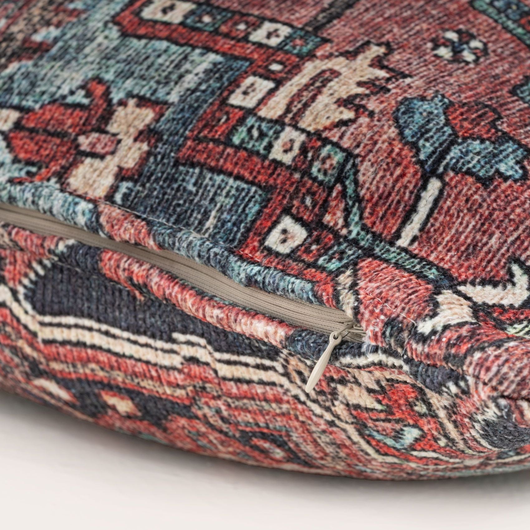 Kukoon Red Terracotta Persian Style Washable Cotton Cushion image 4