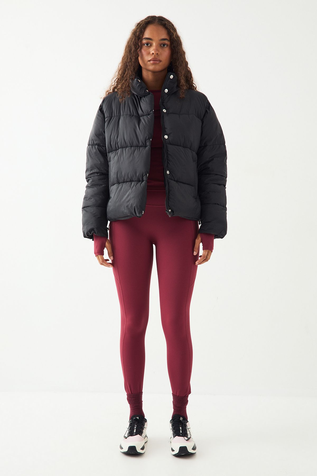 DSGN Studio DSGN Studio Sport Zip Through Puffer Coat Black image 5