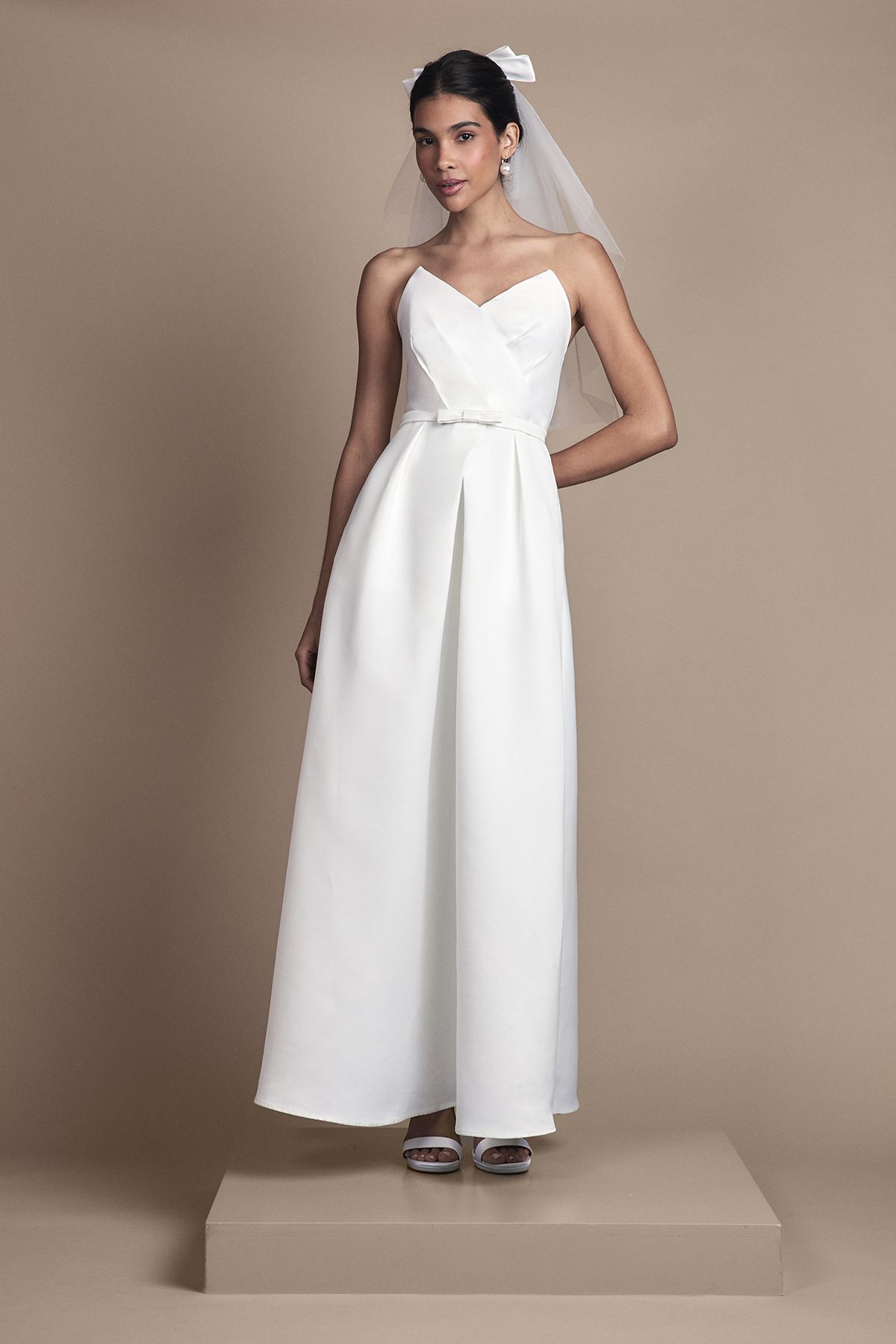 Coast Strapless Sweetheart Full Skirted Wedding Dress Ivory image 1