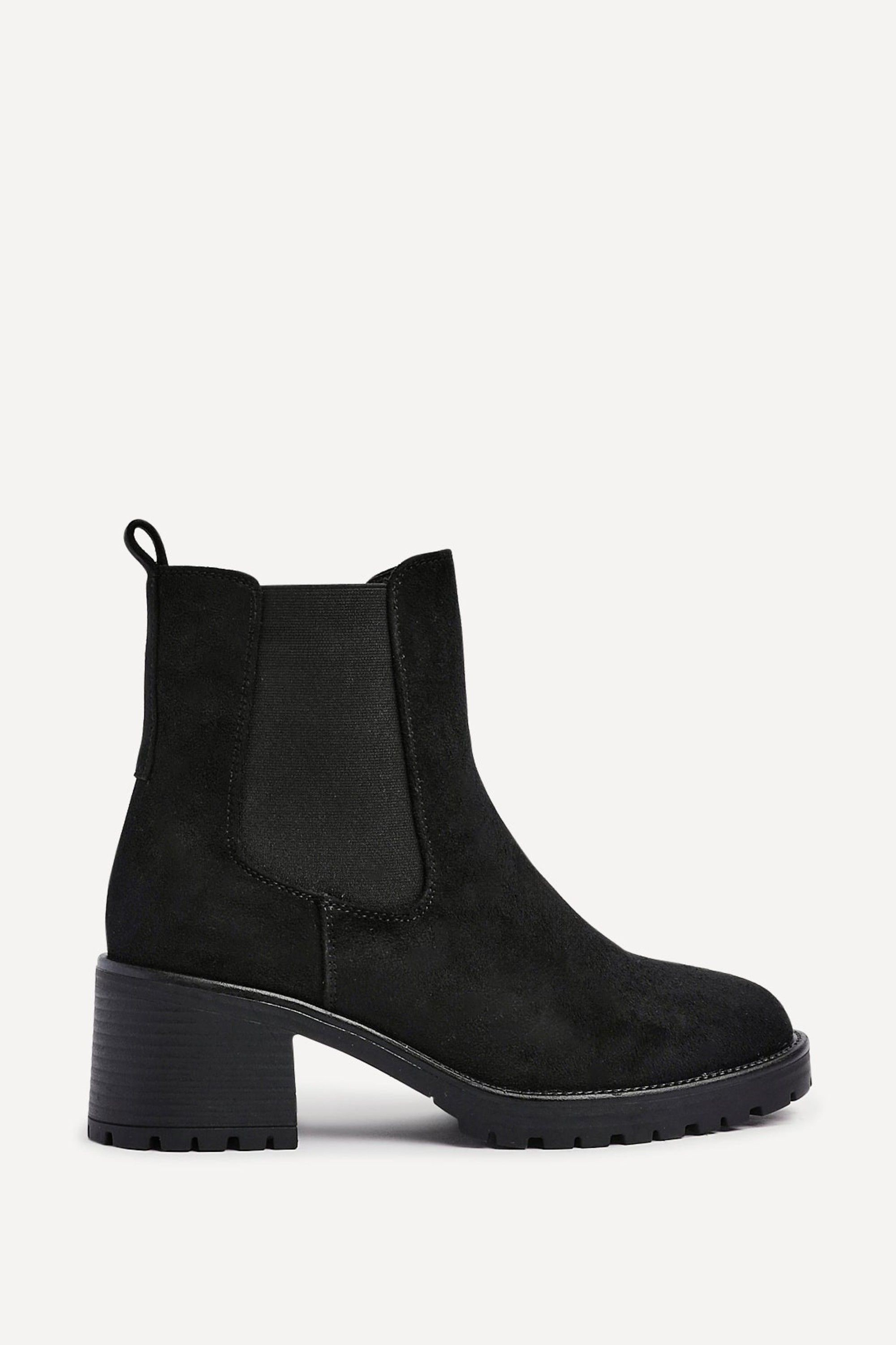 Linzi Path Black Faux Suede Chelsea Boot image 1