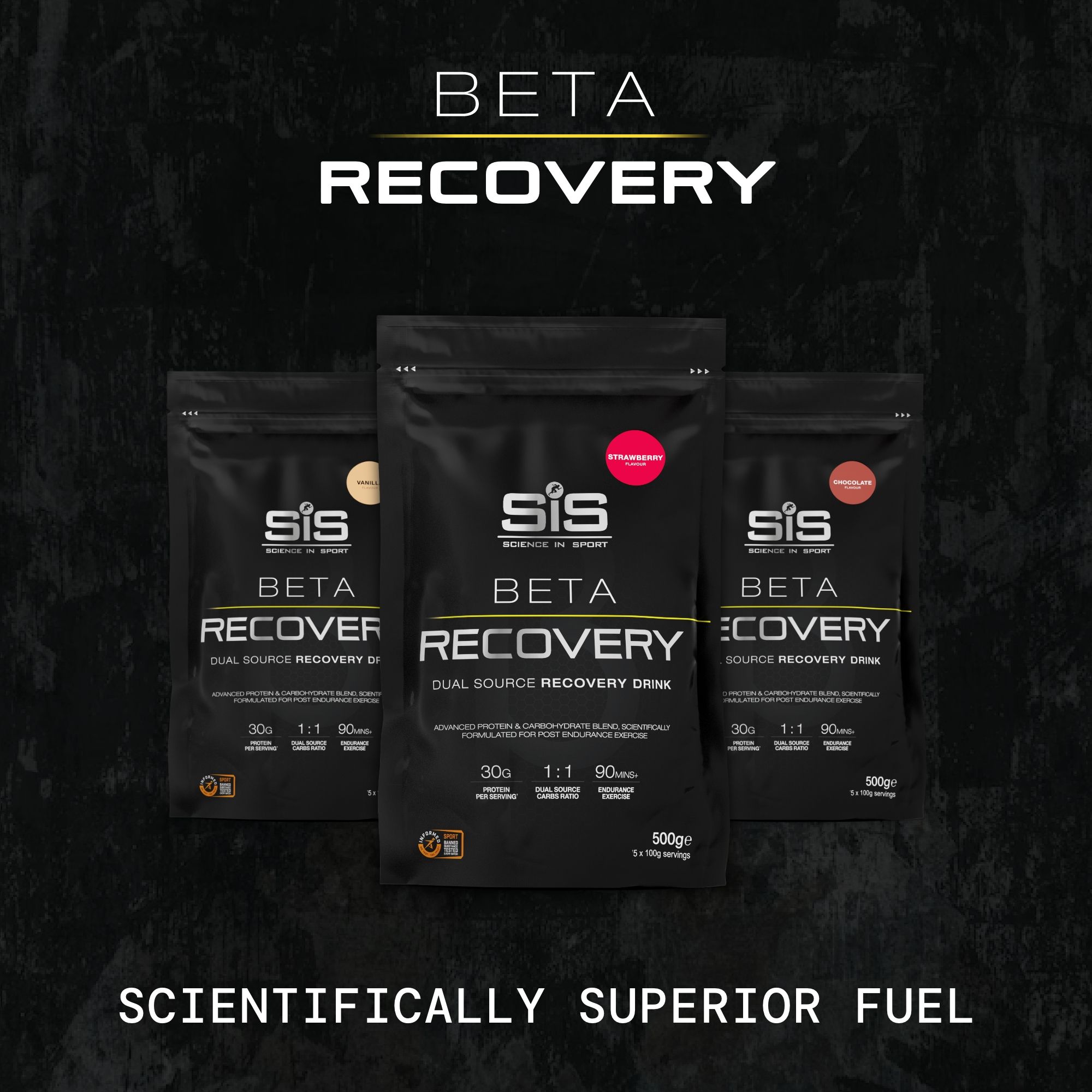 Science in Sport Beta Recovery - Dual Source Recovery Drink - Chocolate - 500g image 5