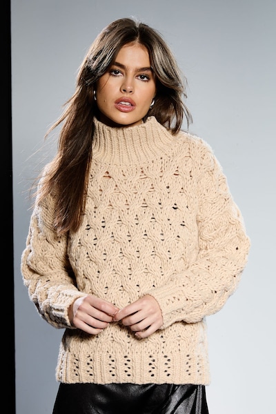 RUNWAY 1.8.1.8 Runway 1.8.1.8 Cable Knit Jumper Cream