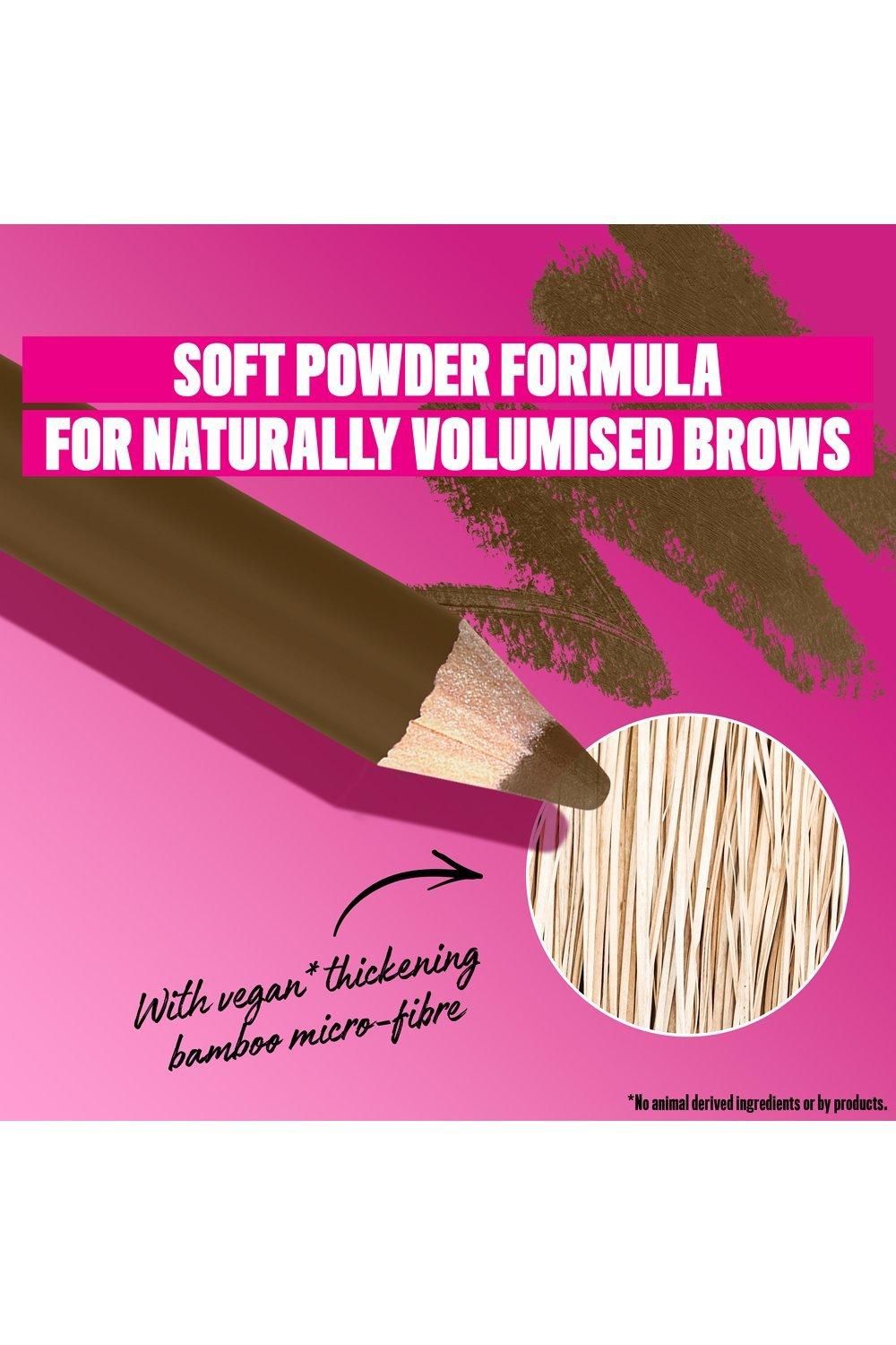 NYX Professional Makeup Powder Louder Brow Pencil 12HR Wear Buildable Micro-Fibres Soft Brown image 4