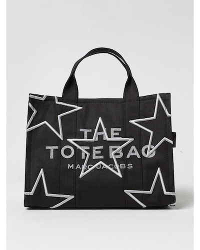 Marc Jacobs Star Tote Embroidered Canvas Wo - White Handbags