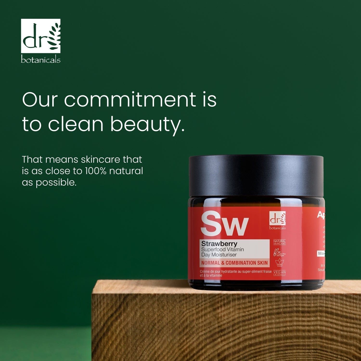 Dr. Botanicals Strawberry Superfood Vitamin C Day Moisturiser 60ml image 3
