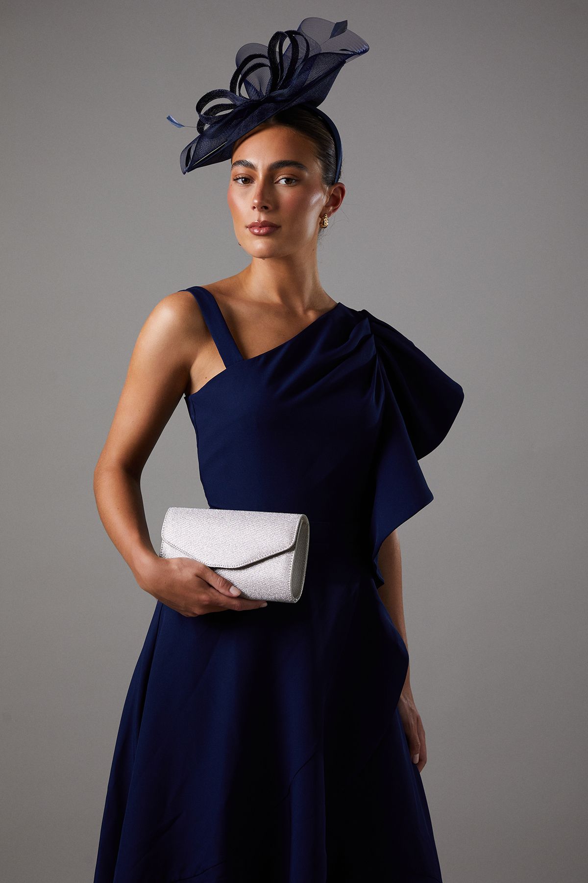 Coast Acacia Glitter Soft Clutch Bag Gold image 2