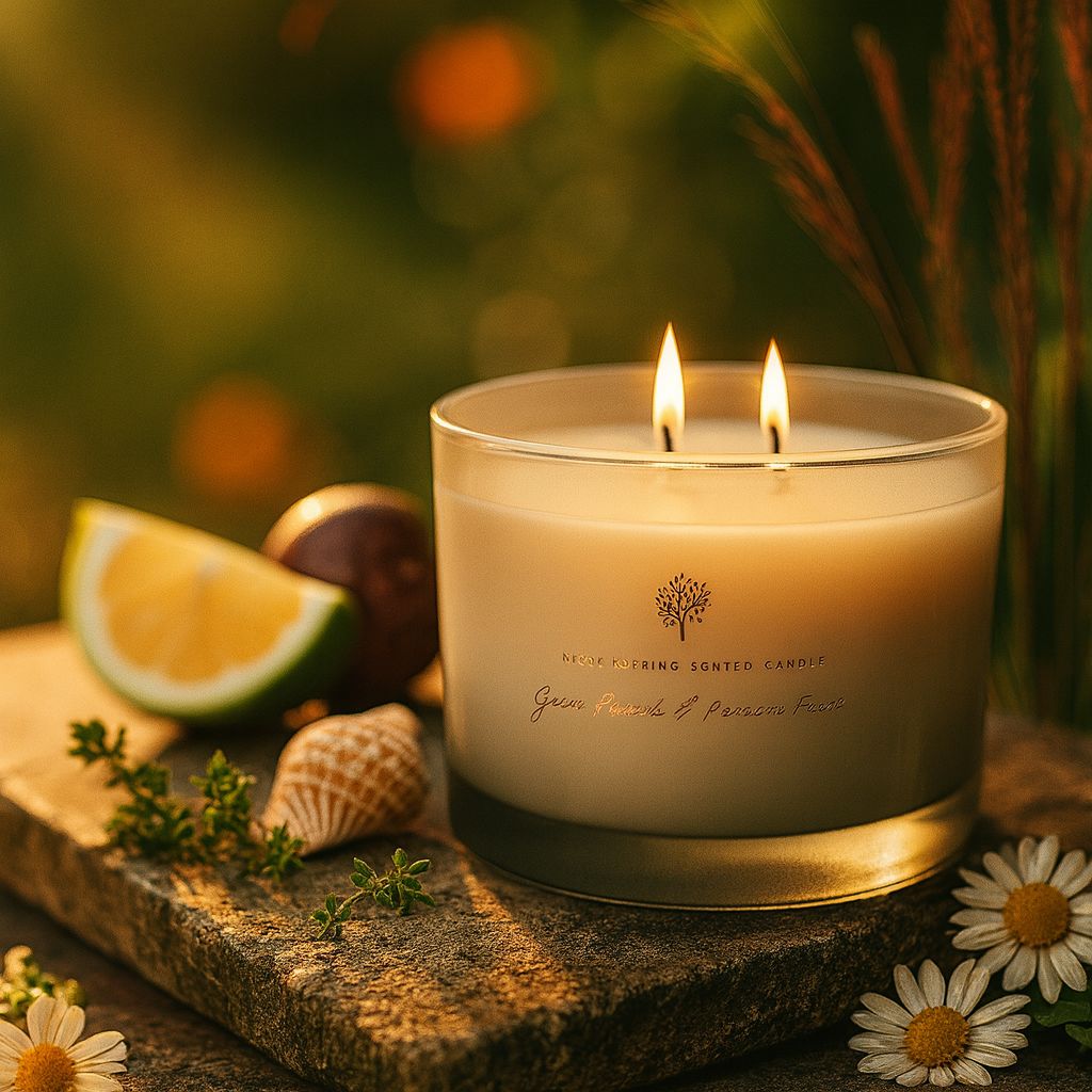 Nicola Spring Pomelo & Passion Fruit Candle & Diffuser Set - 350g Jar + 200ml Diff image 2