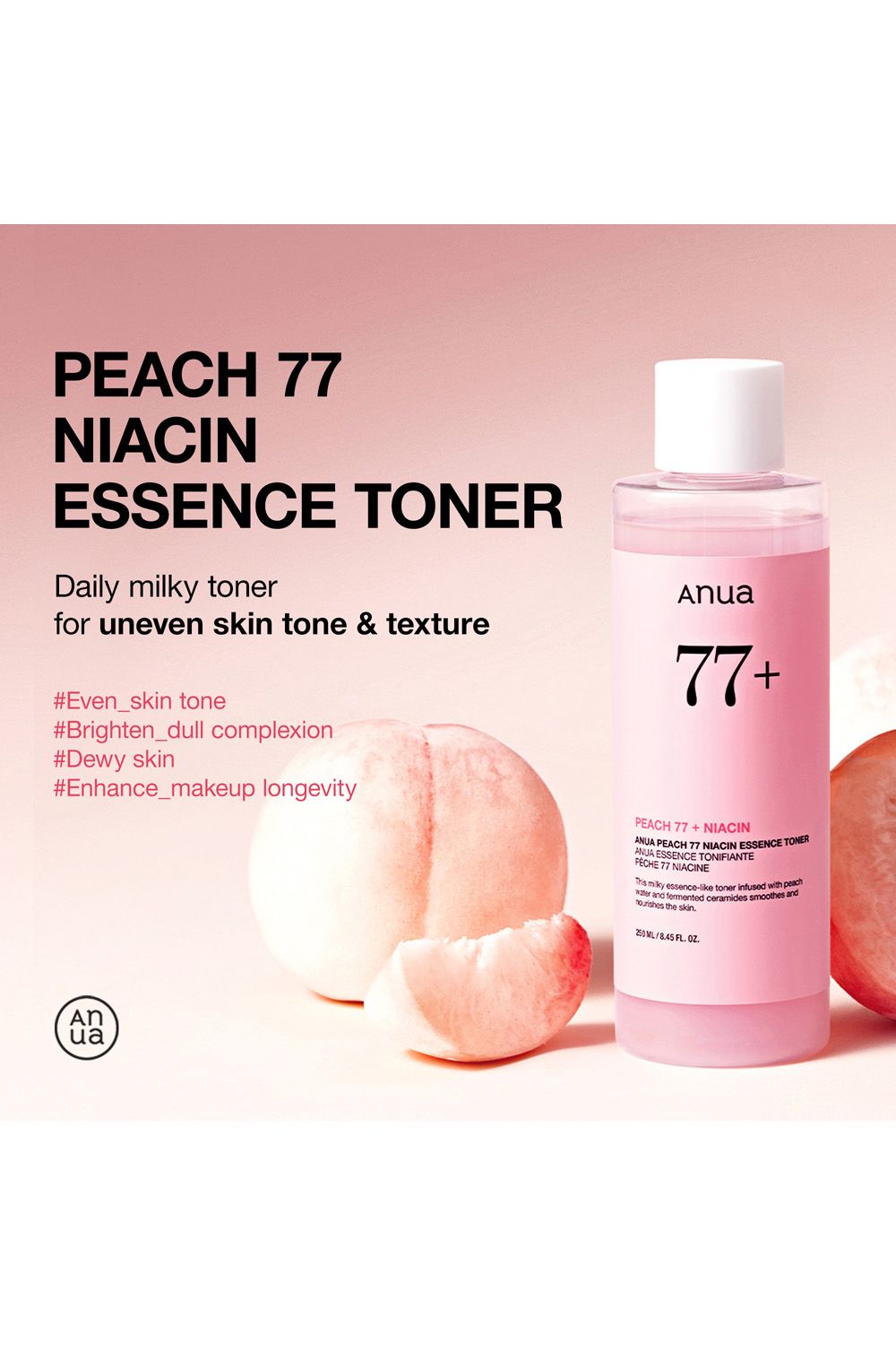 Anua Peach 77 Niacin Essence Toner 250ml Multi image 3