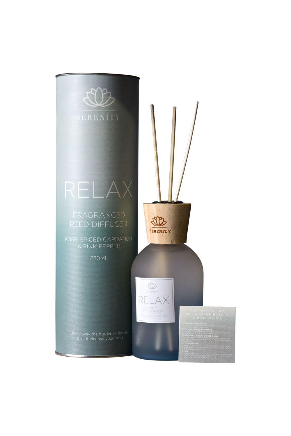 Serenity Relax Diffuser Rose, Cardamon & Pink Pepper 220ml image 1