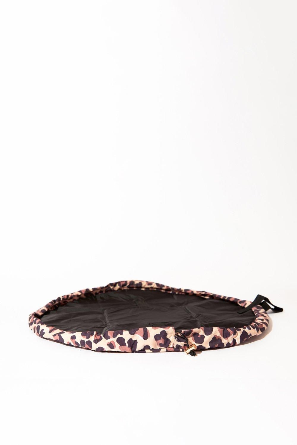 The Flat Lay Co Leopard Open Flat Makeup Bag Multi image 5