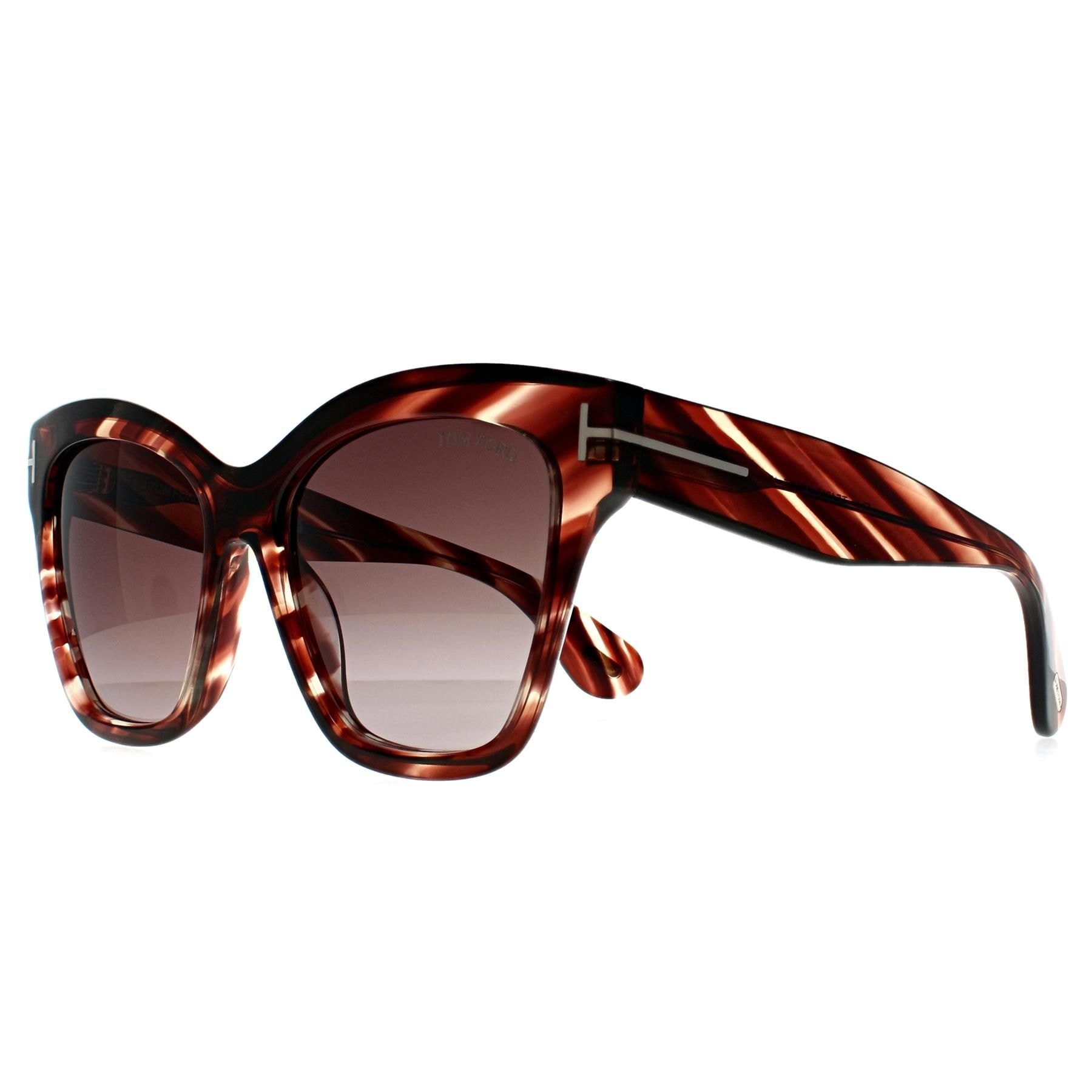 Tom Ford Butterfly Coloured Havana Bordeaux Gradient Elvira FT1217 image 2