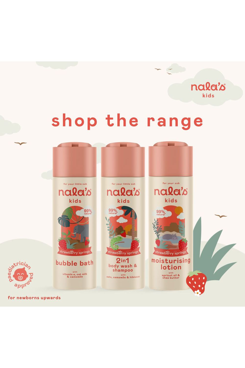 Nala's Baby Nala's Kids Body Lotion Strawberry Springs 200ml Multi image 5
