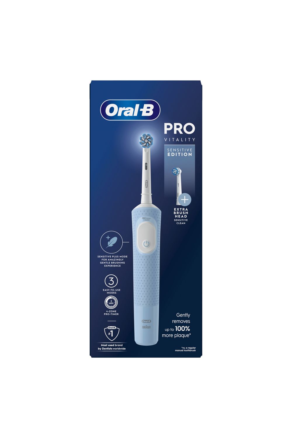 Oral B Vitality Pro Blue Rechargeable Toothbrush Multi image 1