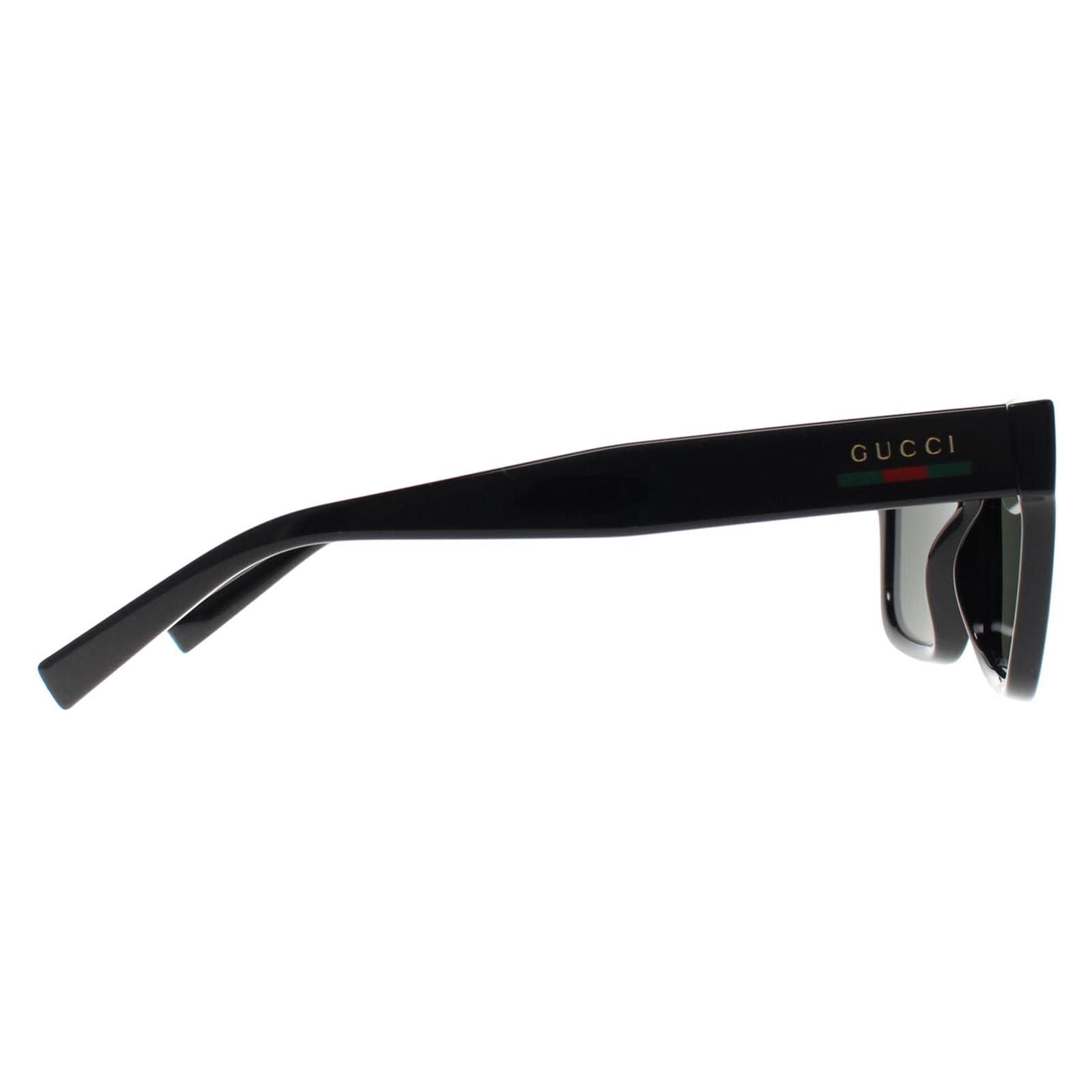 Gucci Square Shiny Black Grey GG1857S image 4