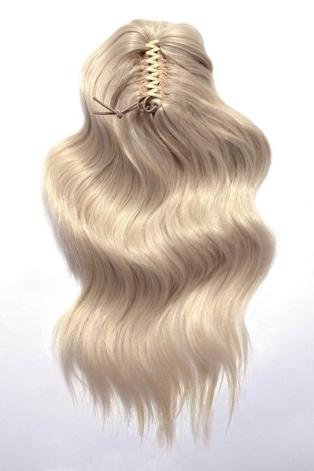 Lullabellz Brushed Out Wave 16inch Claw Clip Pony Light Blonde image 2